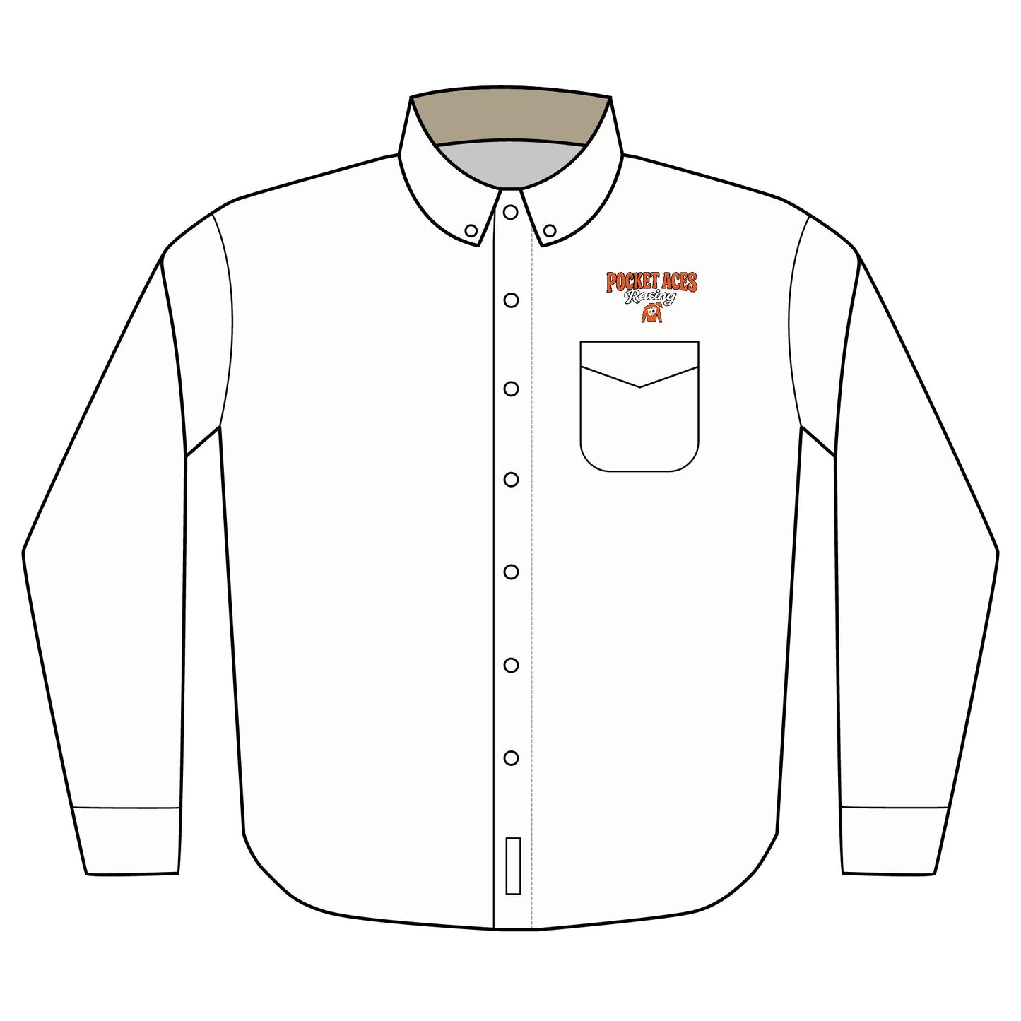 Port Authority® Unisex Long Sleeve Shirt (Embroidery) - Text & Silks over pocket