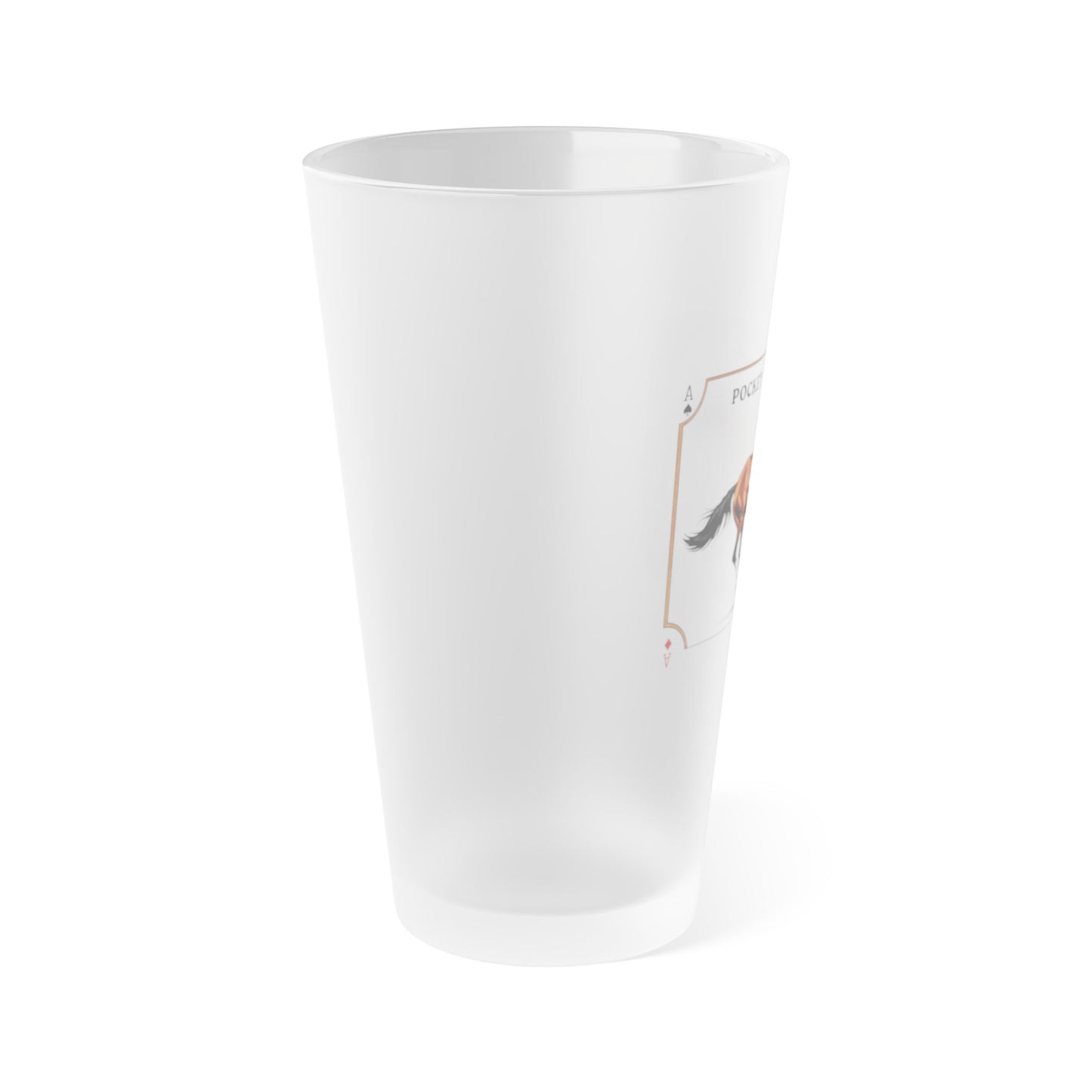 Frosted Pint Glass, 16oz - Vintage Poster Card