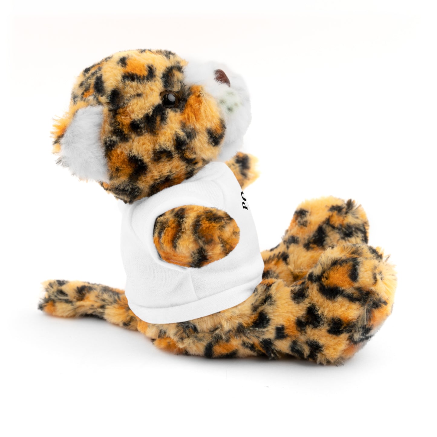 Stuffed Animals with Cards & Text logo Tee