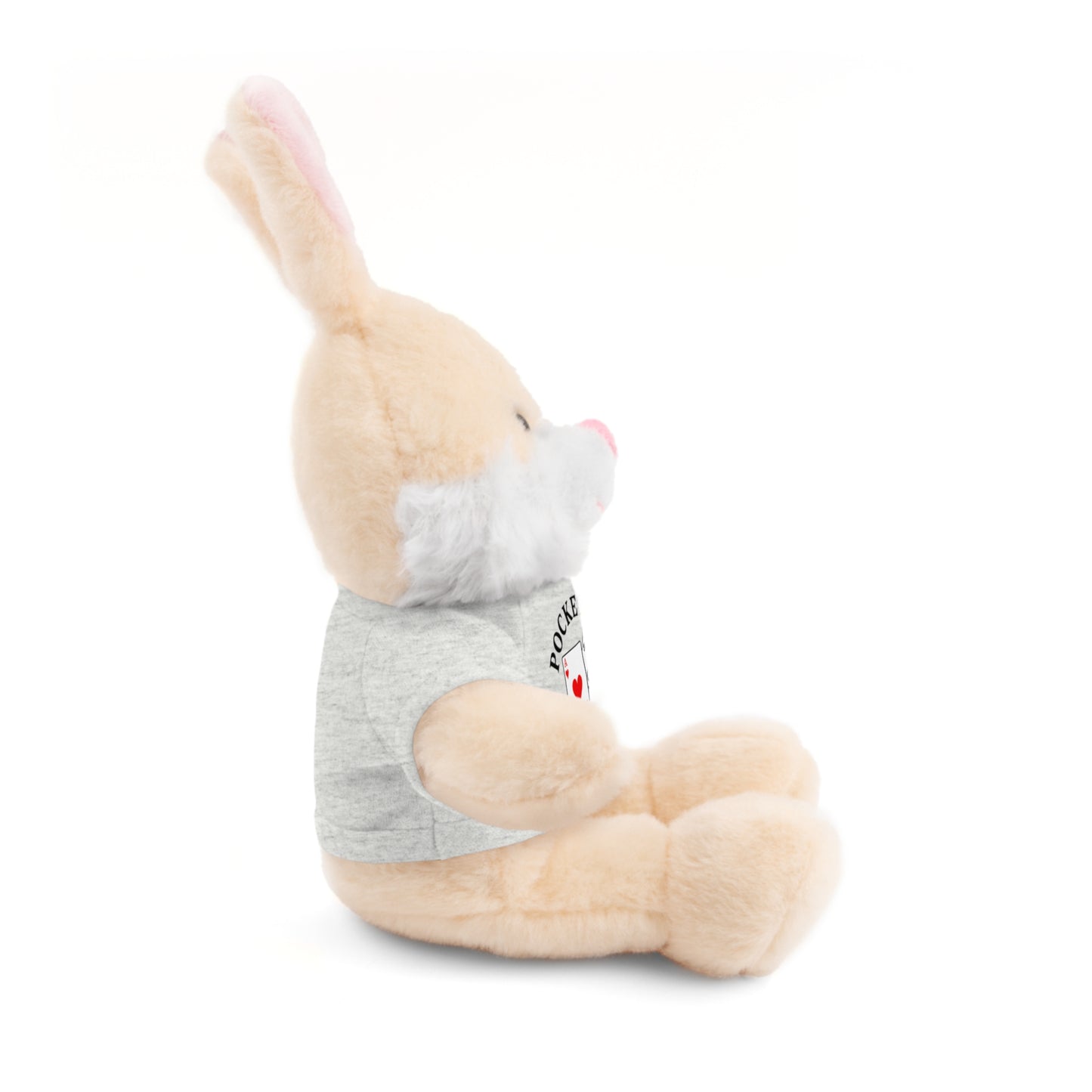 Stuffed Animals with Cards & Text logo Tee