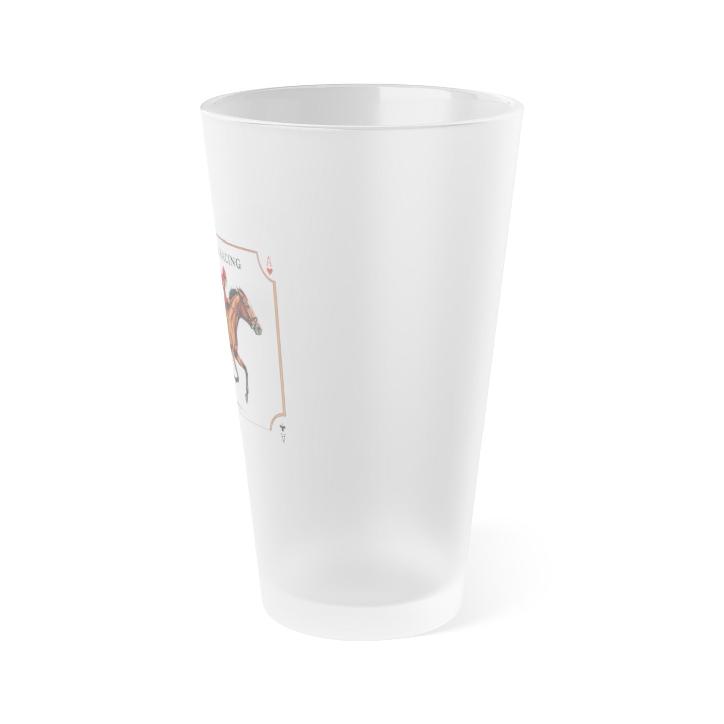 Frosted Pint Glass, 16oz - Vintage Poster Card