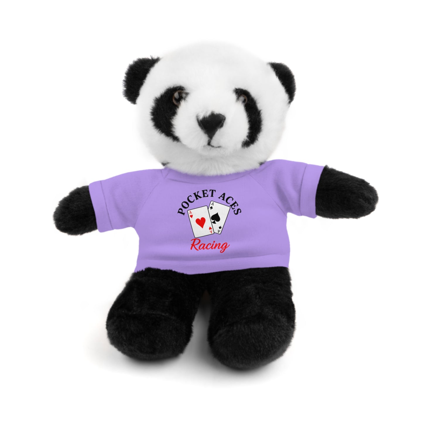 Stuffed Animals with Cards & Text logo Tee
