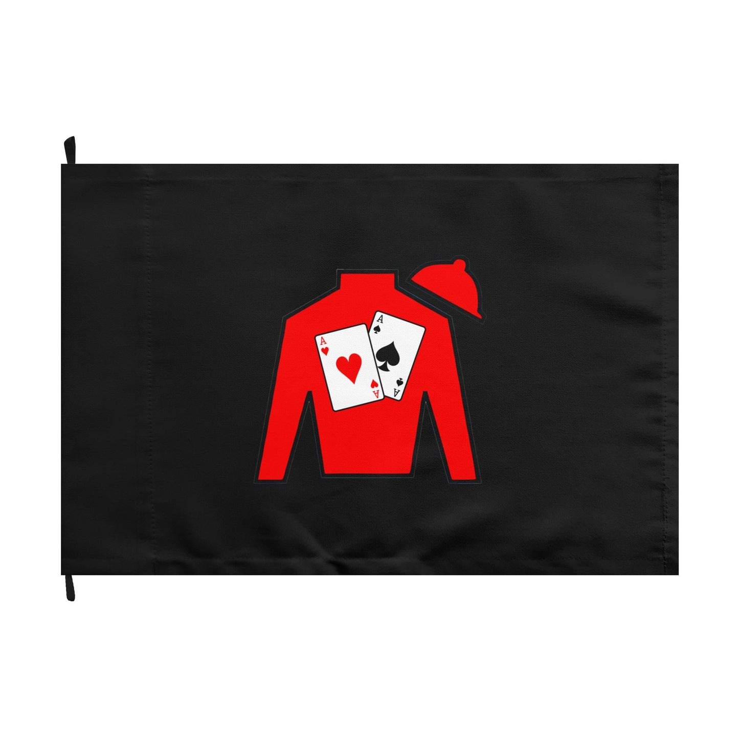 Double-Sided Flag - Silks logo over Black