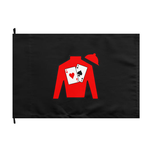 Double-Sided Flag - Silks logo over Black