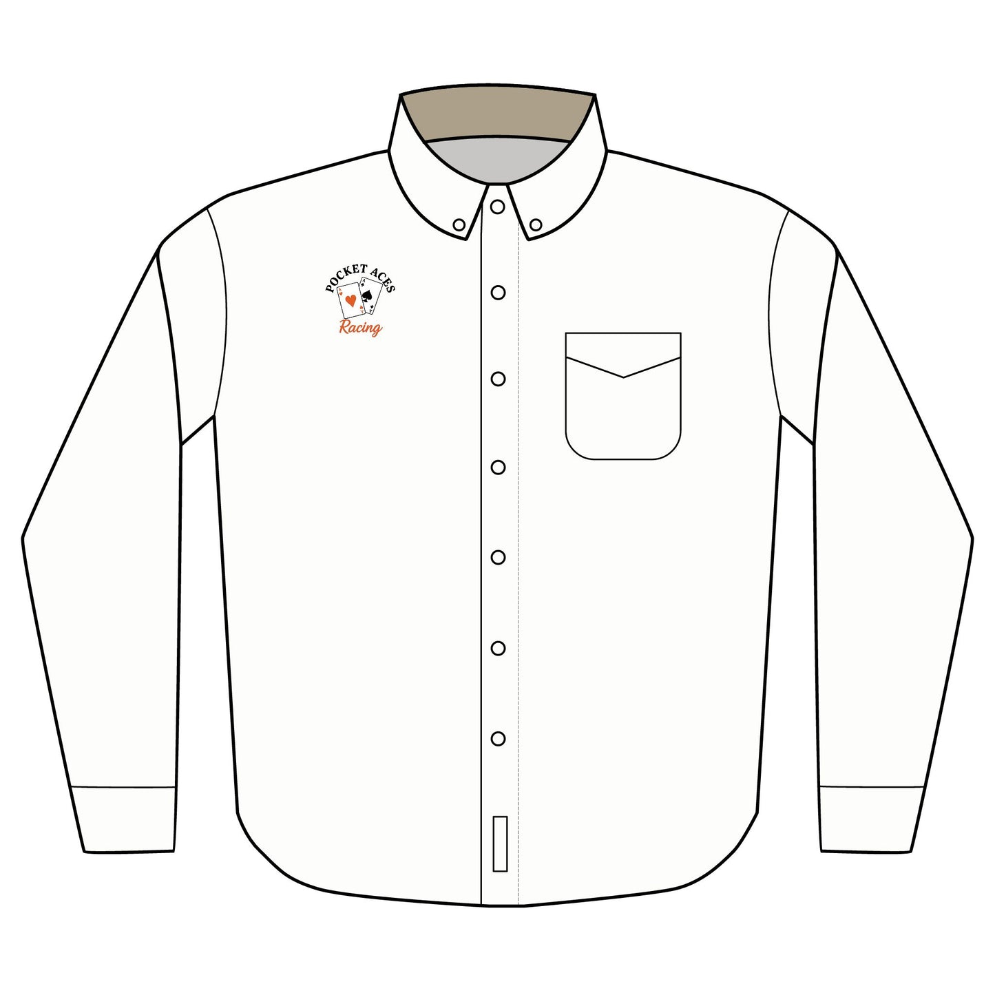 Port Authority® Unisex Long Sleeve Shirt (Embroidery) - Text & Cards logo