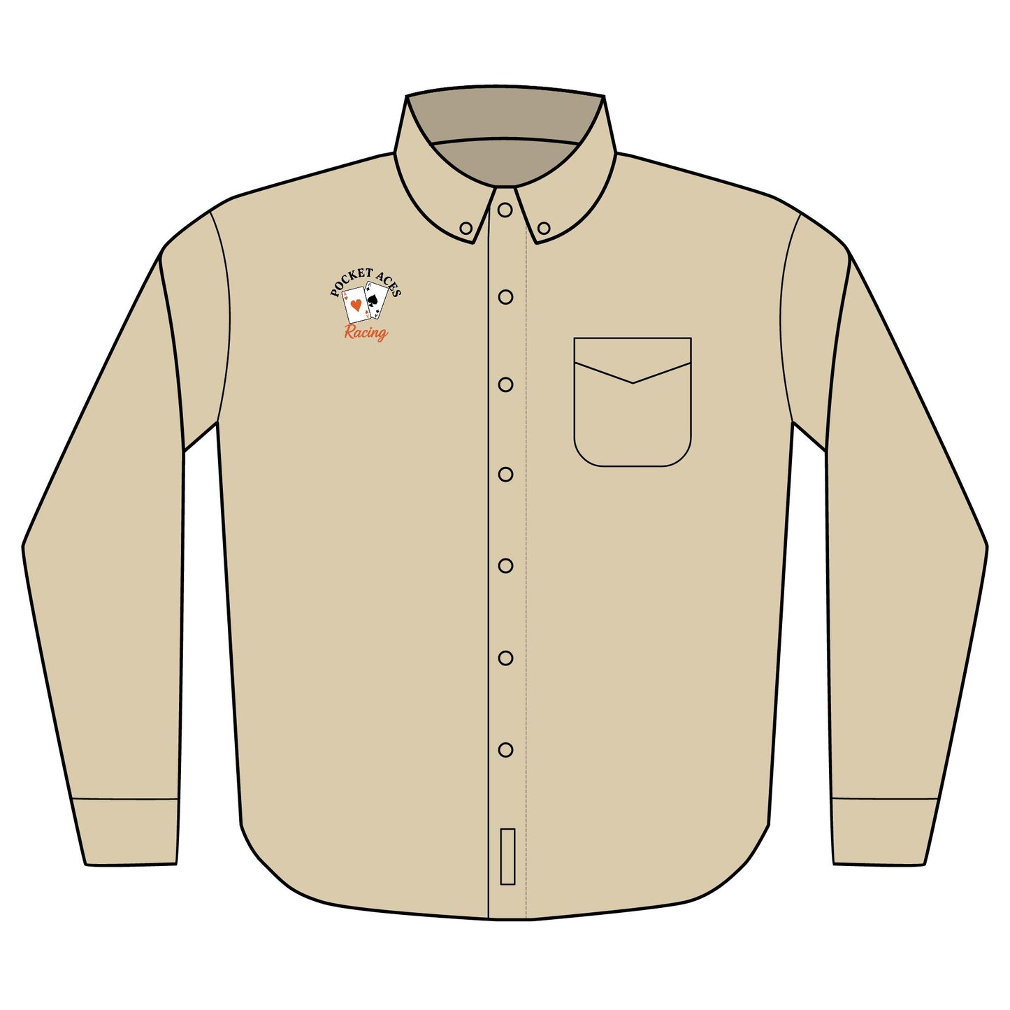 Port Authority® Unisex Long Sleeve Shirt (Embroidery) - Text & Cards logo