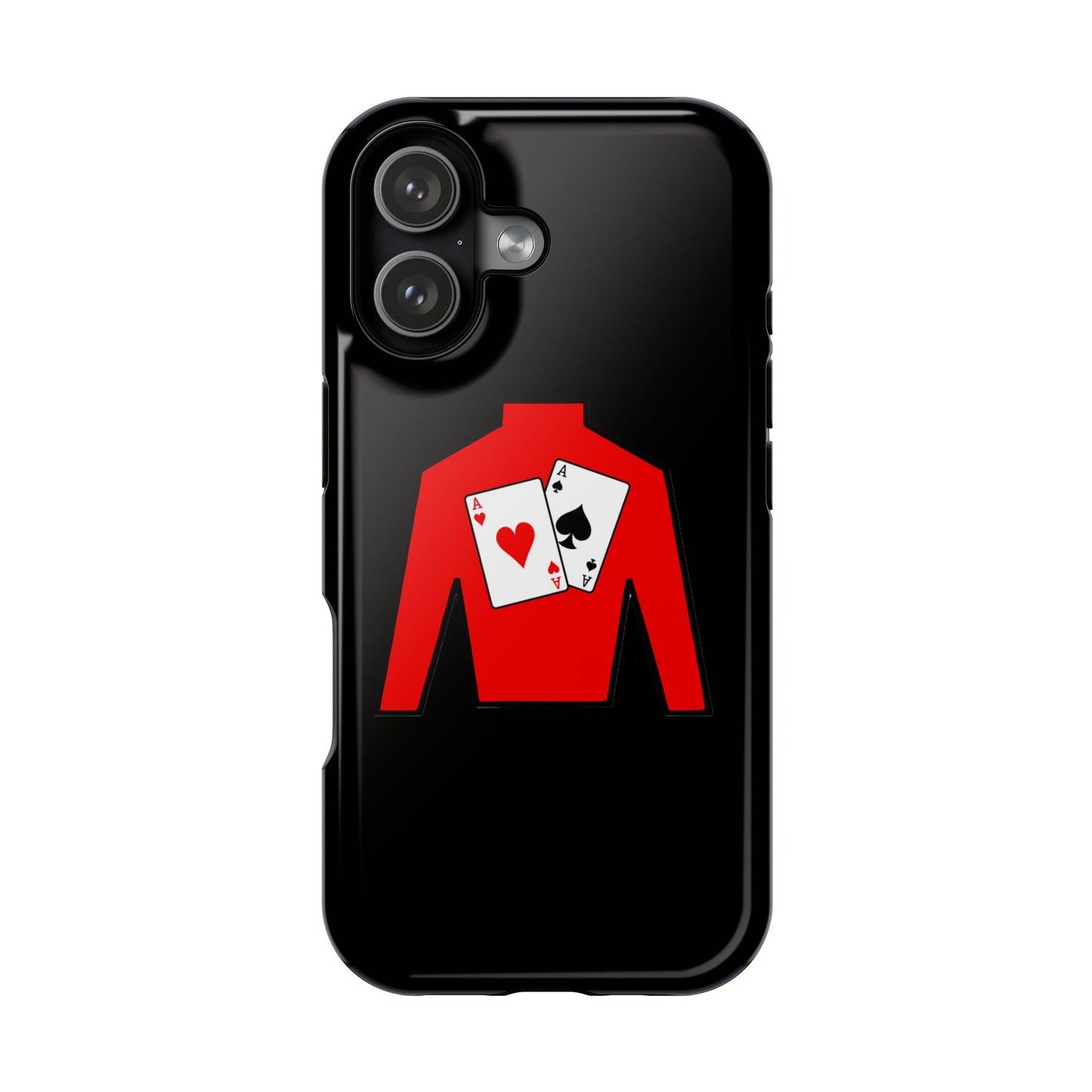 Magnetic Impact-Resistant Cases - Silks logo over black