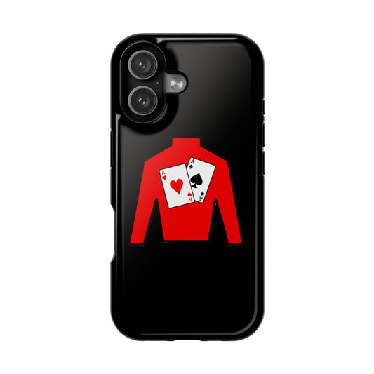 Magnetic Impact-Resistant Cases - Silks logo over black