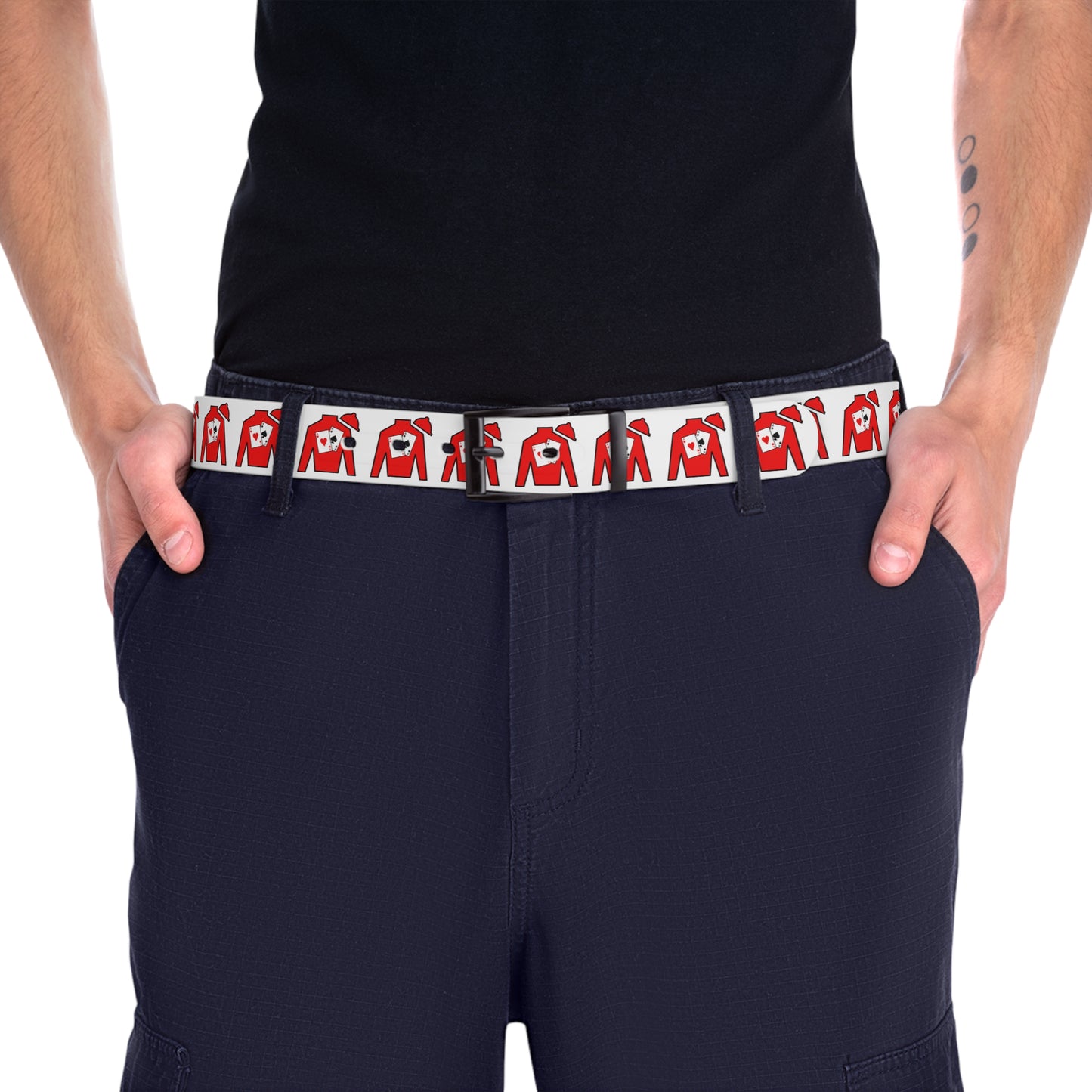 Copy of Belt - Silks pattern on white