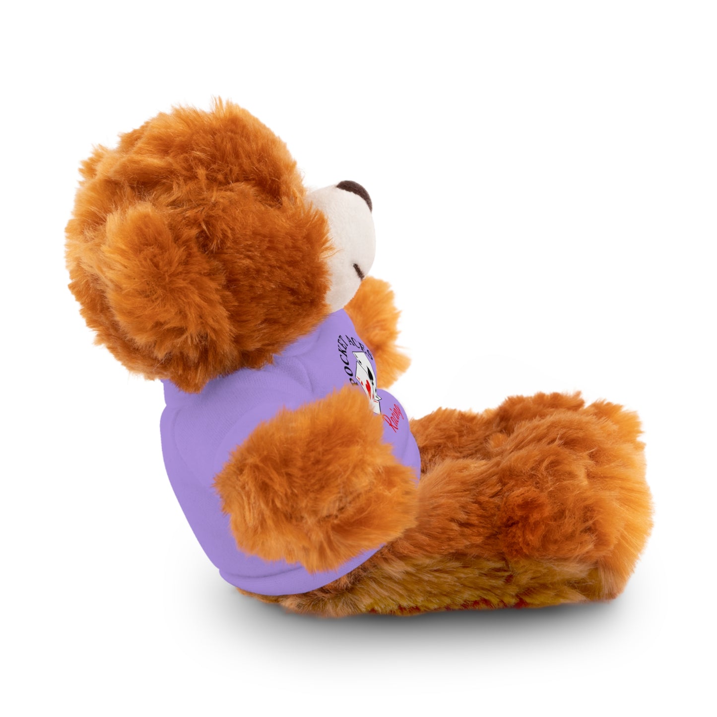 Stuffed Animals with Cards & Text logo Tee