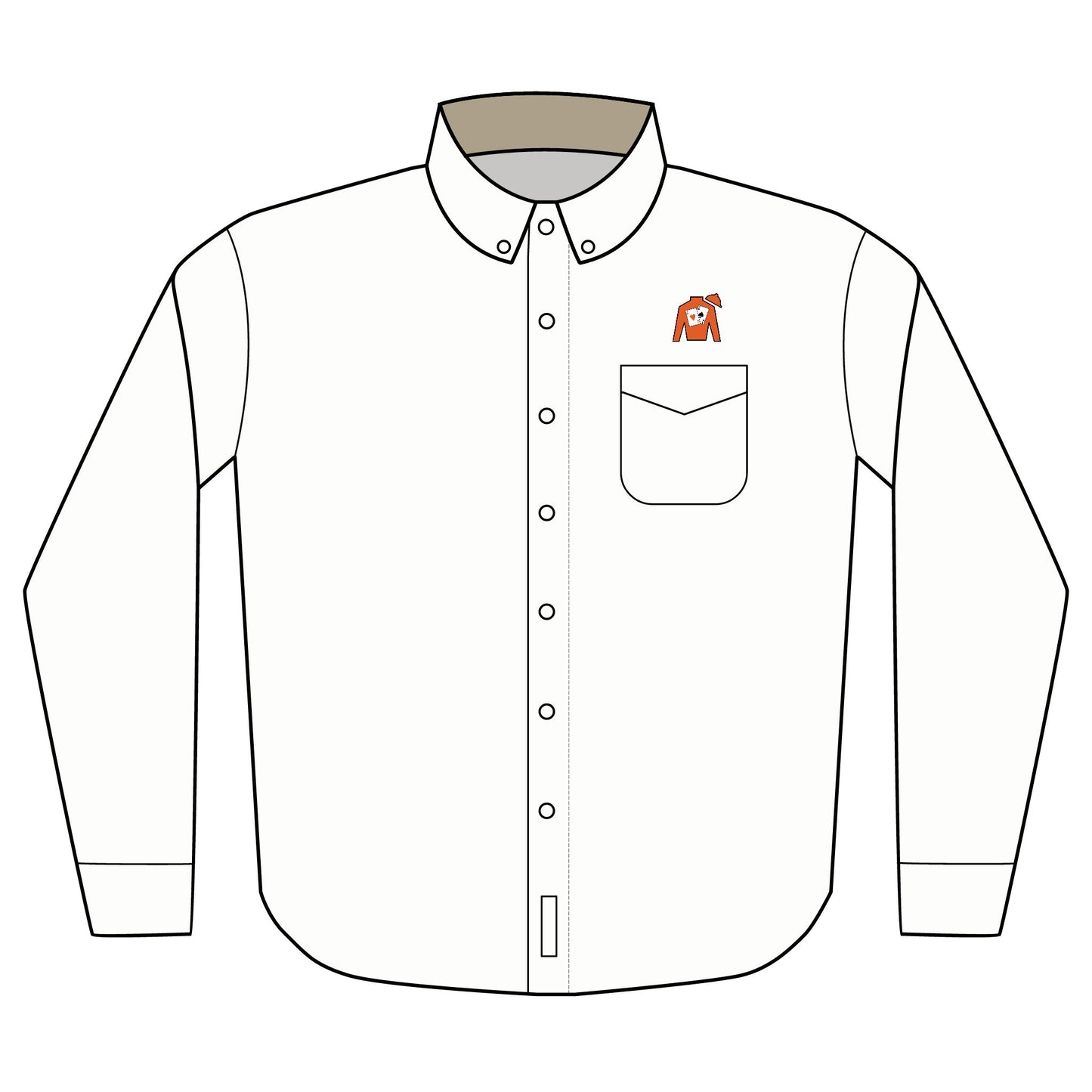Port Authority® Unisex Long Sleeve Shirt (Embroidery) - Silks logo above pocket