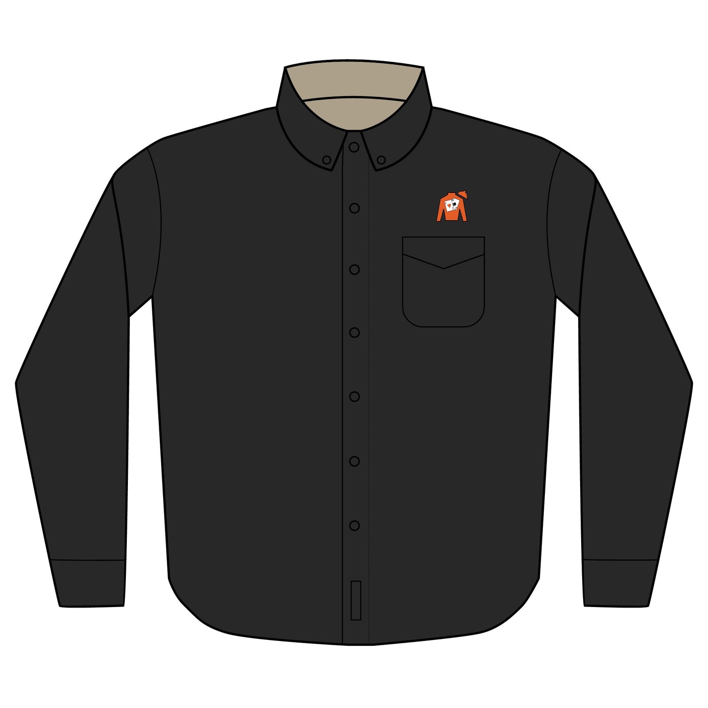 Port Authority® Unisex Long Sleeve Shirt (Embroidery) - Silks logo above pocket
