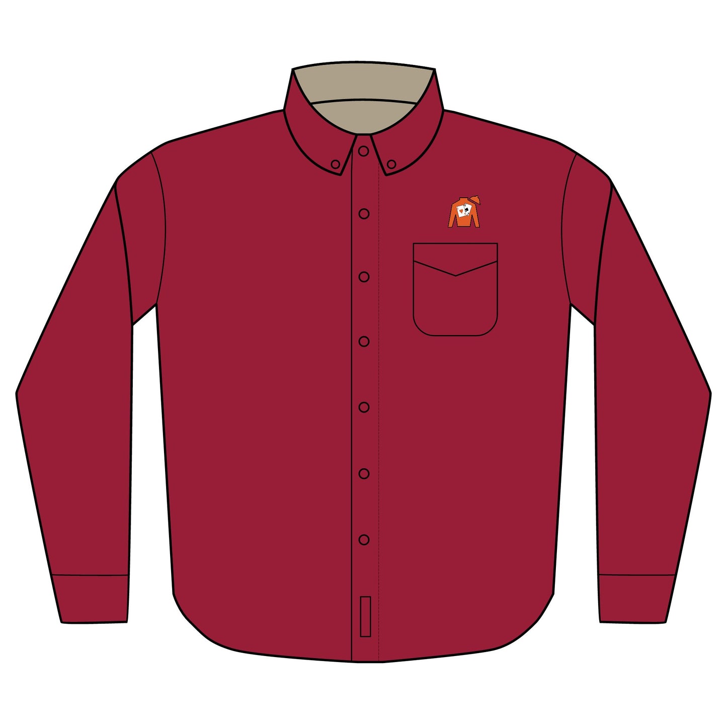 Port Authority® Unisex Long Sleeve Shirt (Embroidery) - Silks logo above pocket