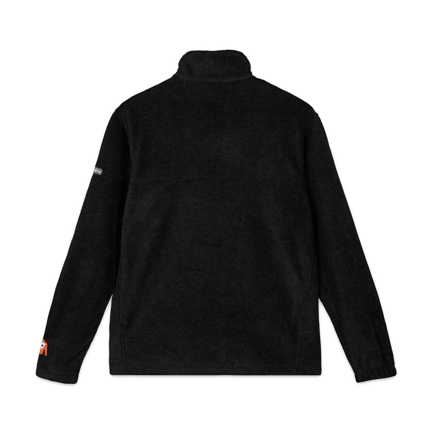 Embroidered Unisex Columbia Fleece Jacket - Aces On The Rail + Silks sleeve detail