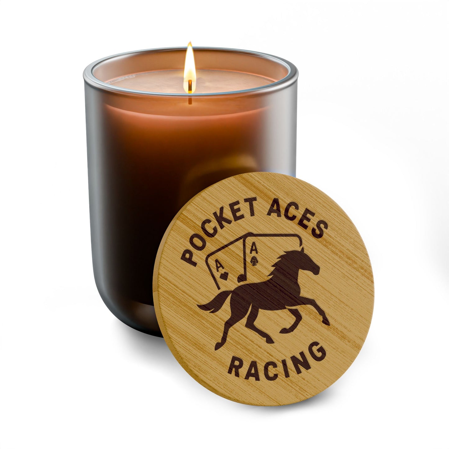 Scented Soy Candle, 14oz (Engraving) - Aces On The Rail
