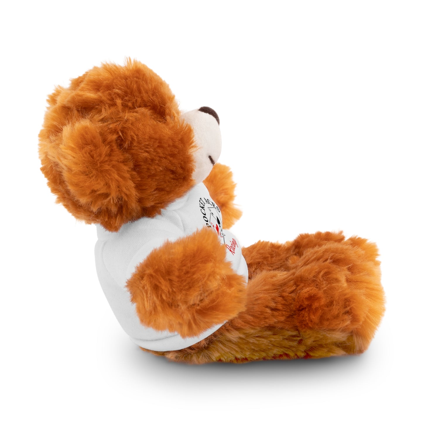 Stuffed Animals with Cards & Text logo Tee