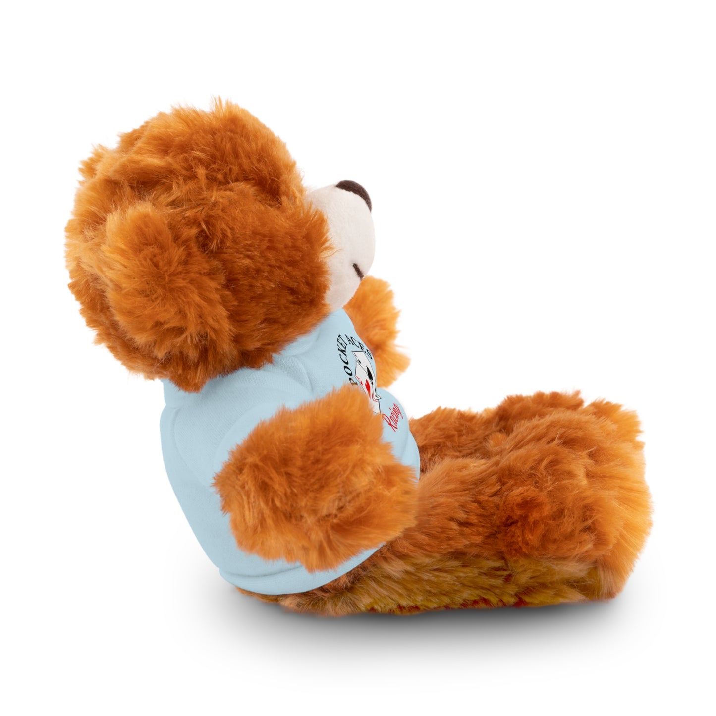 Stuffed Animals with Cards & Text logo Tee