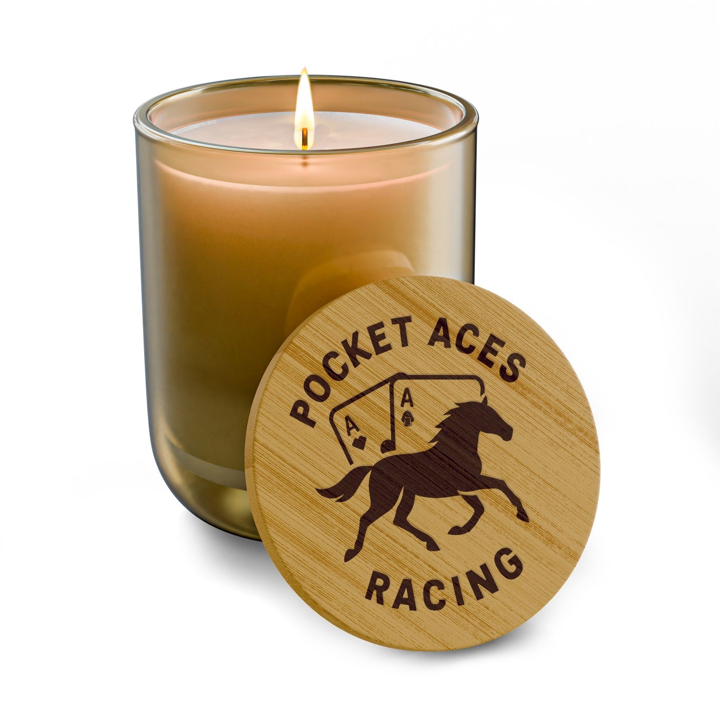 Scented Soy Candle, 14oz (Engraving) - Aces On The Rail