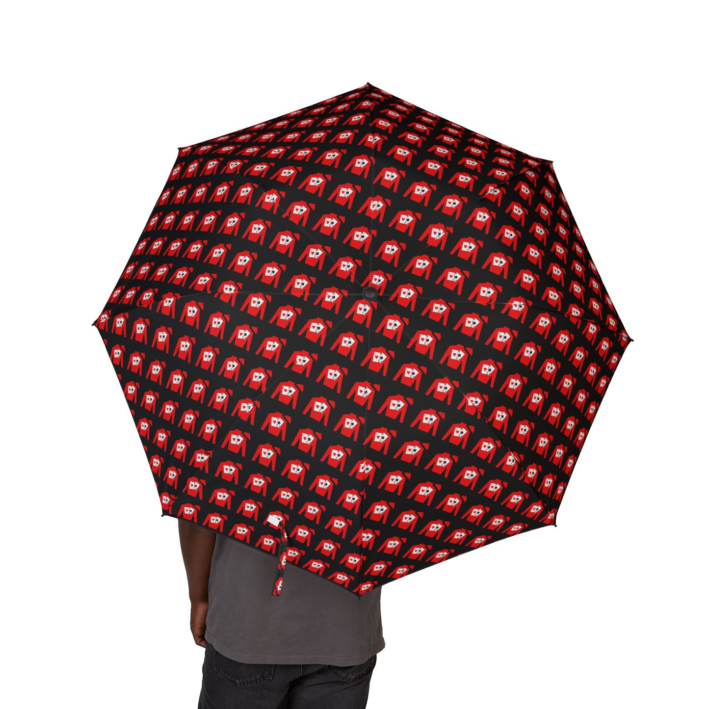Copy of Semi-Automatic Foldable Umbrella - Silks pattern on black
