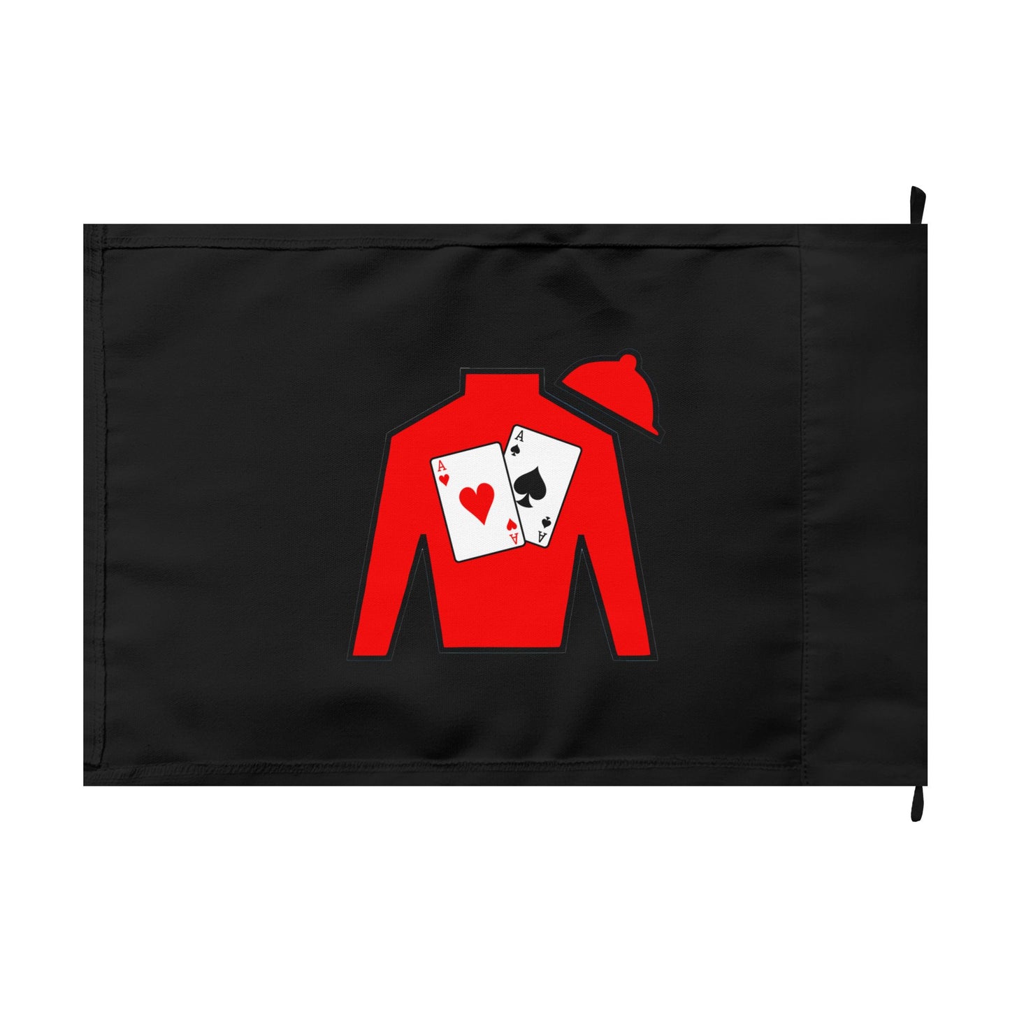 Double-Sided Flag - Silks logo over Black