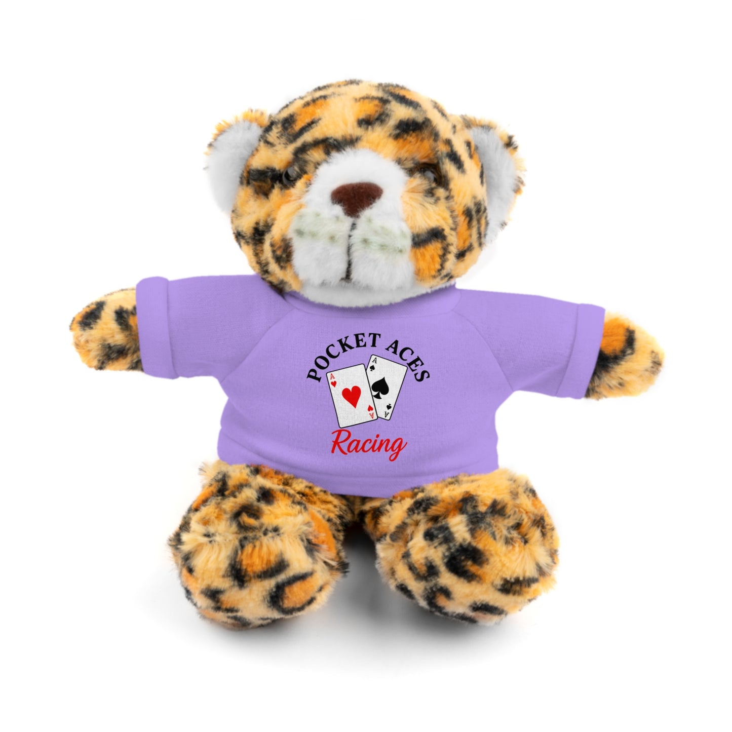 Stuffed Animals with Cards & Text logo Tee