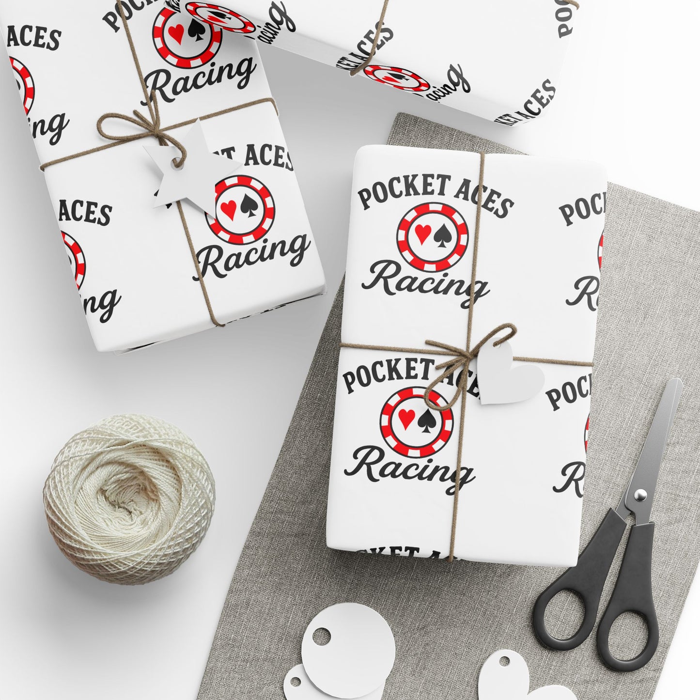 Wrapping Papers - Text & Chip logo