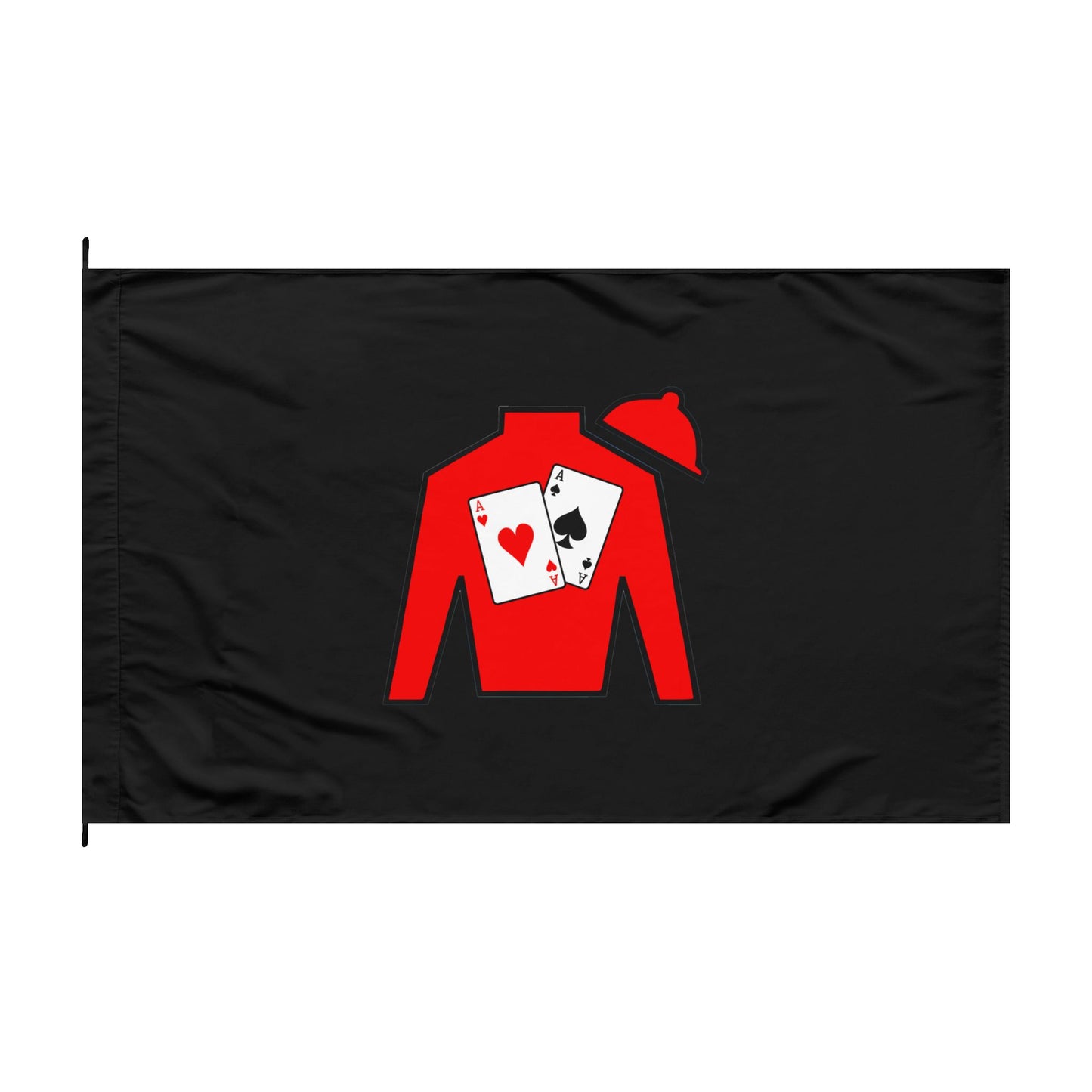Double-Sided Flag - Silks logo over Black