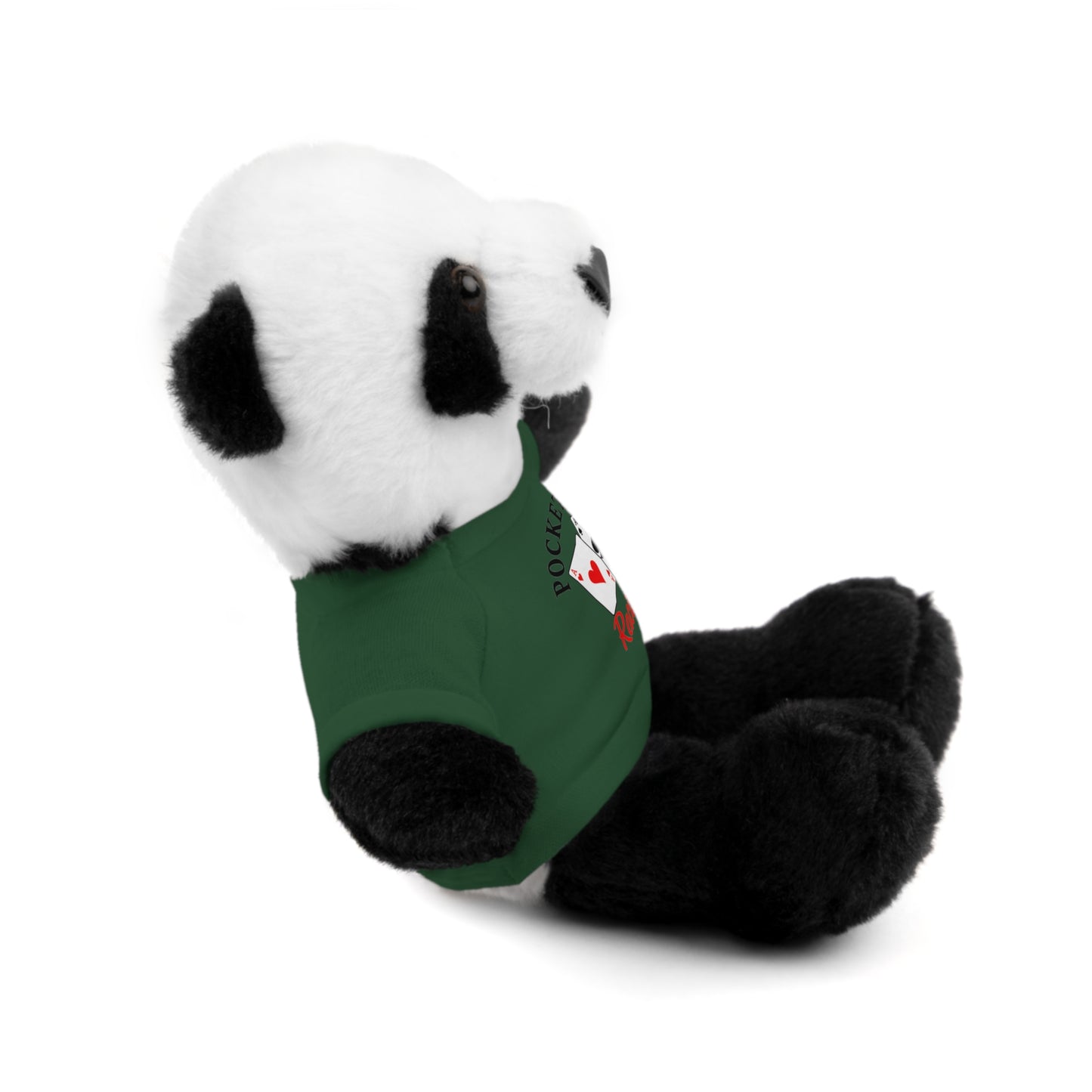 Stuffed Animals with Cards & Text logo Tee