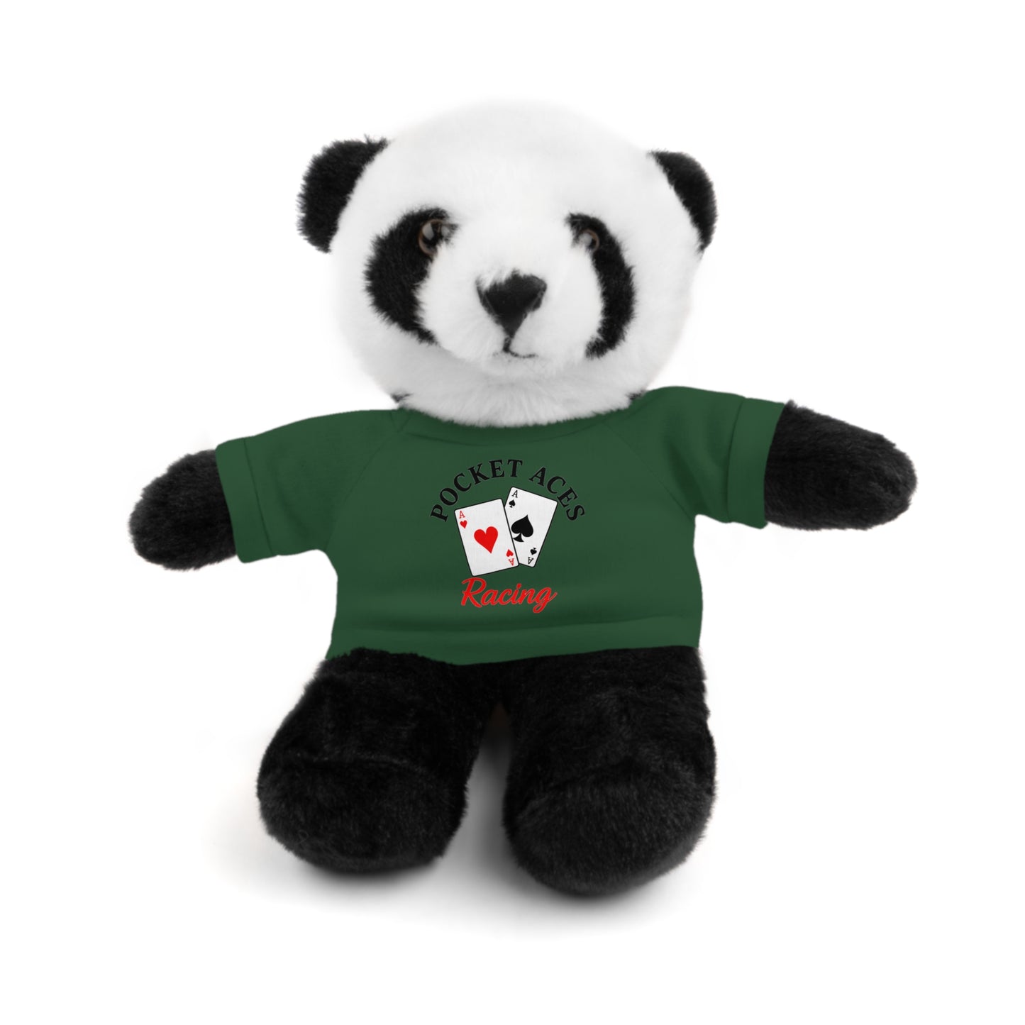 Stuffed Animals with Cards & Text logo Tee