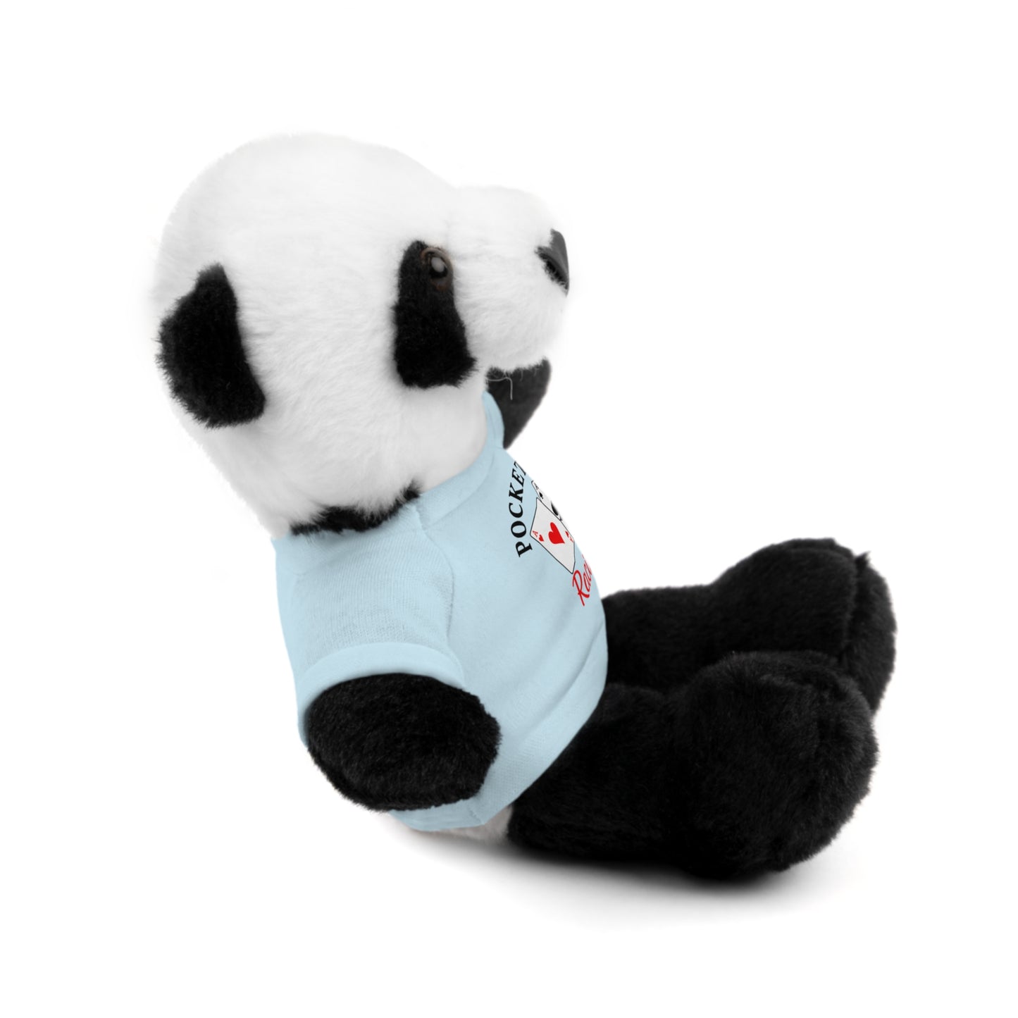 Stuffed Animals with Cards & Text logo Tee