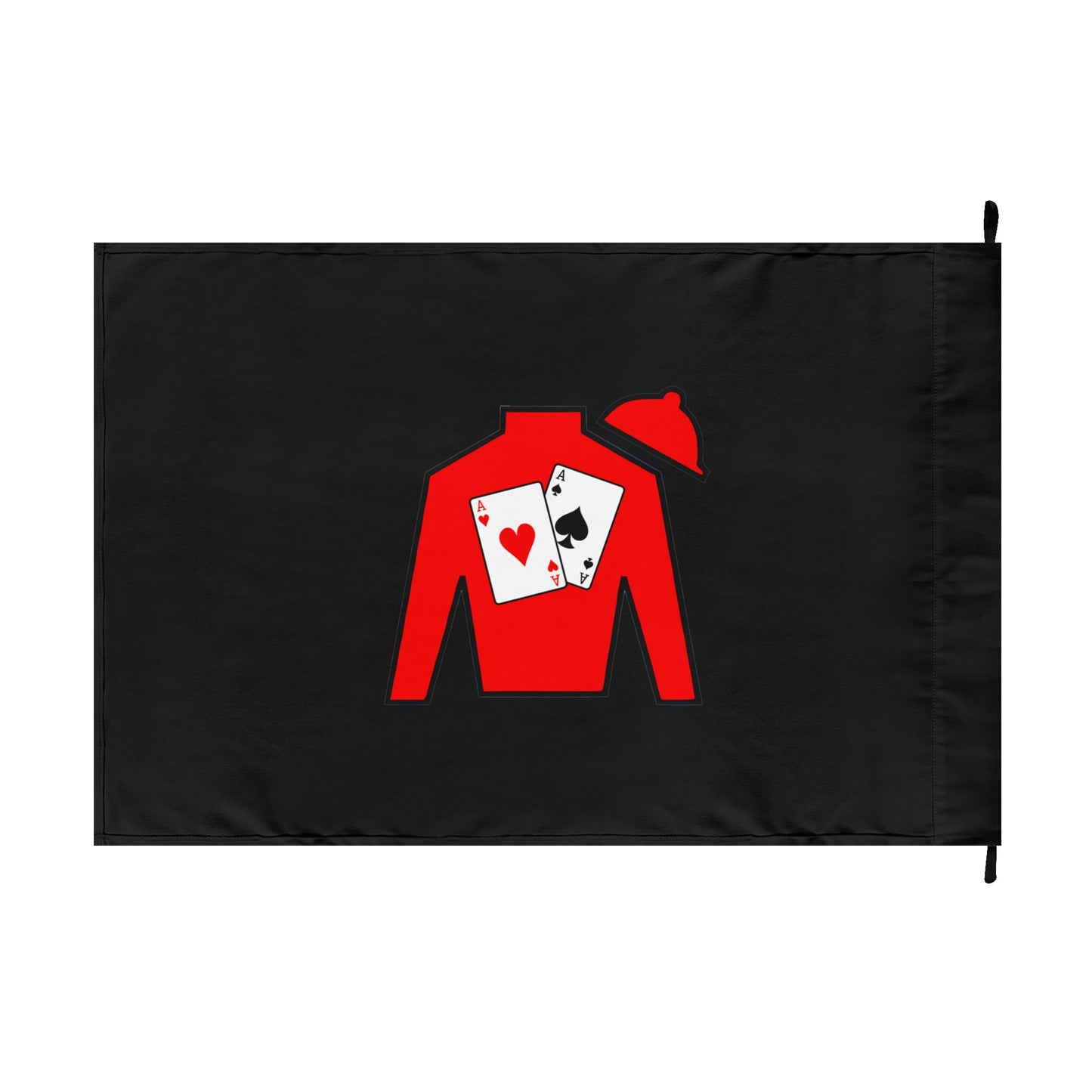 Double-Sided Flag - Silks logo over Black