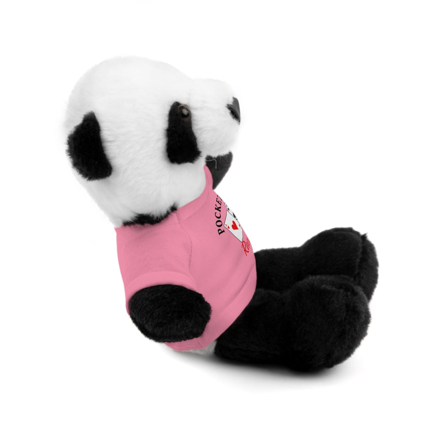 Stuffed Animals with Cards & Text logo Tee