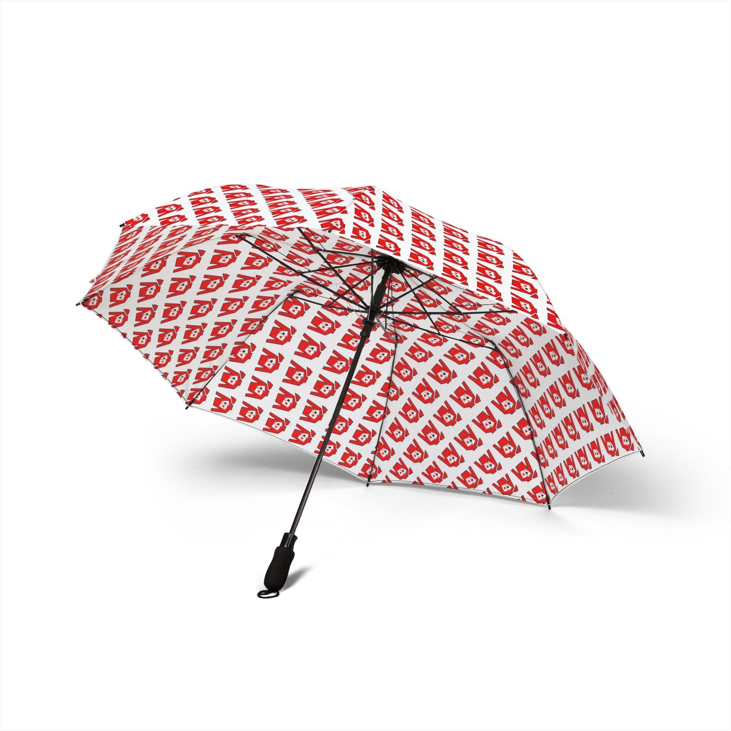 Semi-Automatic Foldable Umbrella - Silks pattern on white
