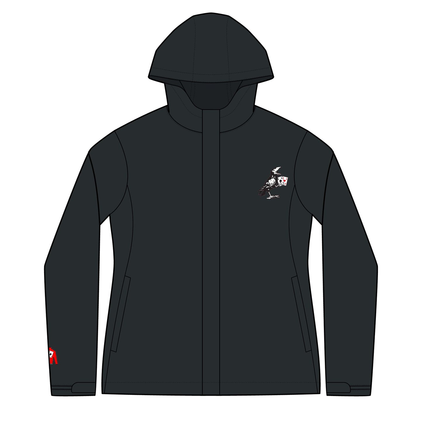 Women's Arcadia Jacket - Rook Crow (chest) + Rook logo (back) + Silks sleeve detail