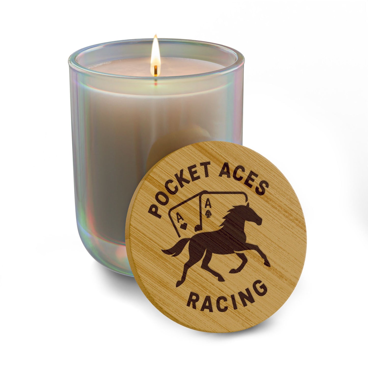 Scented Soy Candle, 14oz (Engraving) - Aces On The Rail