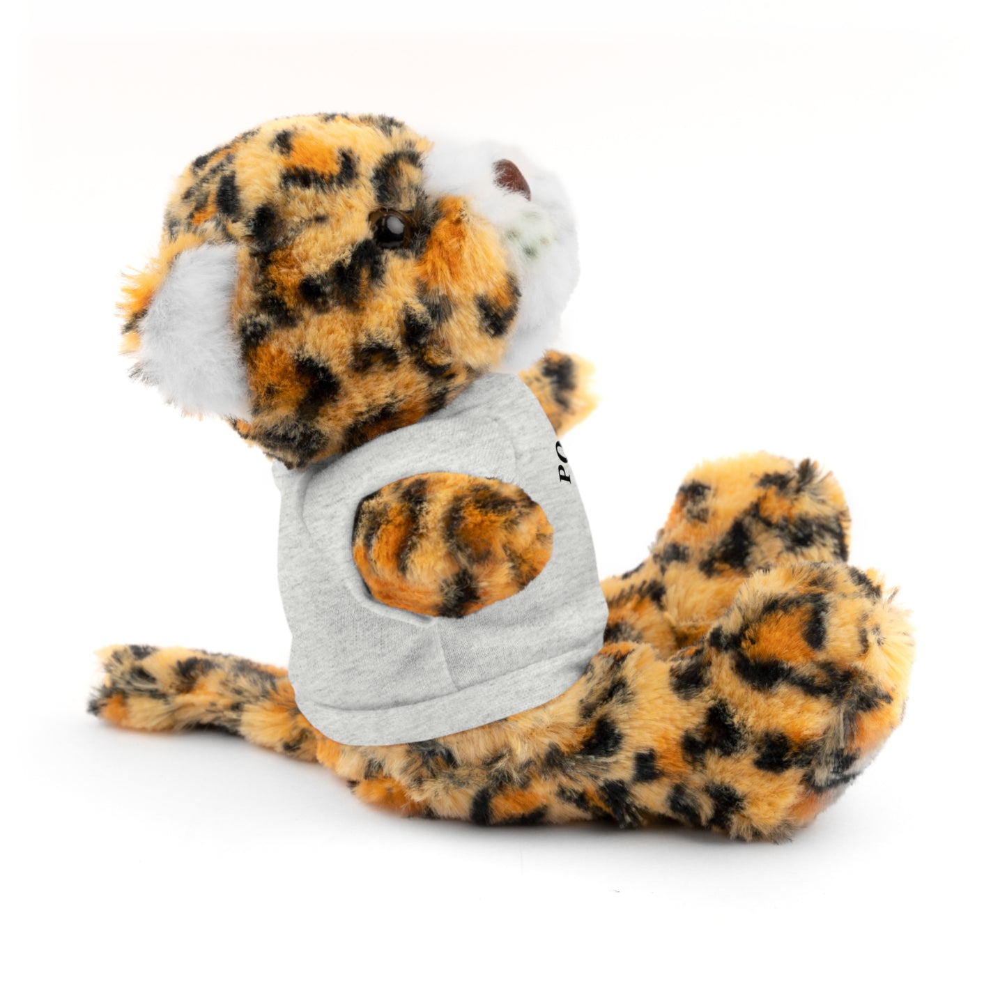 Stuffed Animals with Cards & Text logo Tee