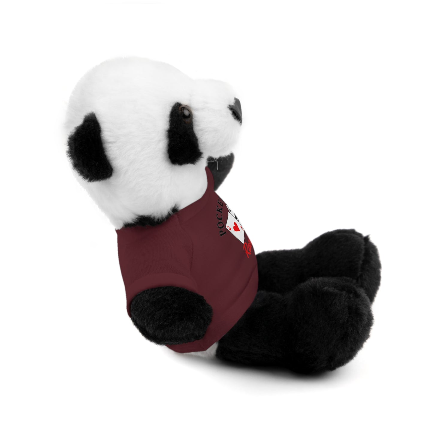 Stuffed Animals with Cards & Text logo Tee