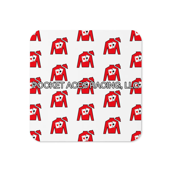 Cork-back coaster - All over silks with text – Wear The Winner's Circle ...