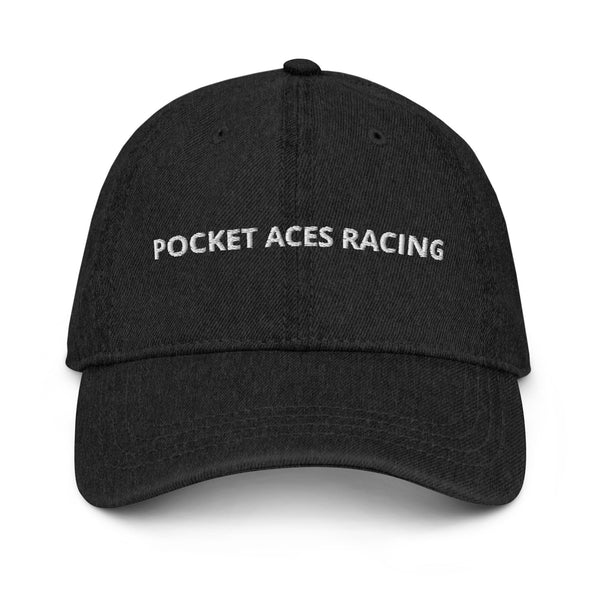 Denim Hat - Front text with back cards logo – Wear The Winner's Circle ...