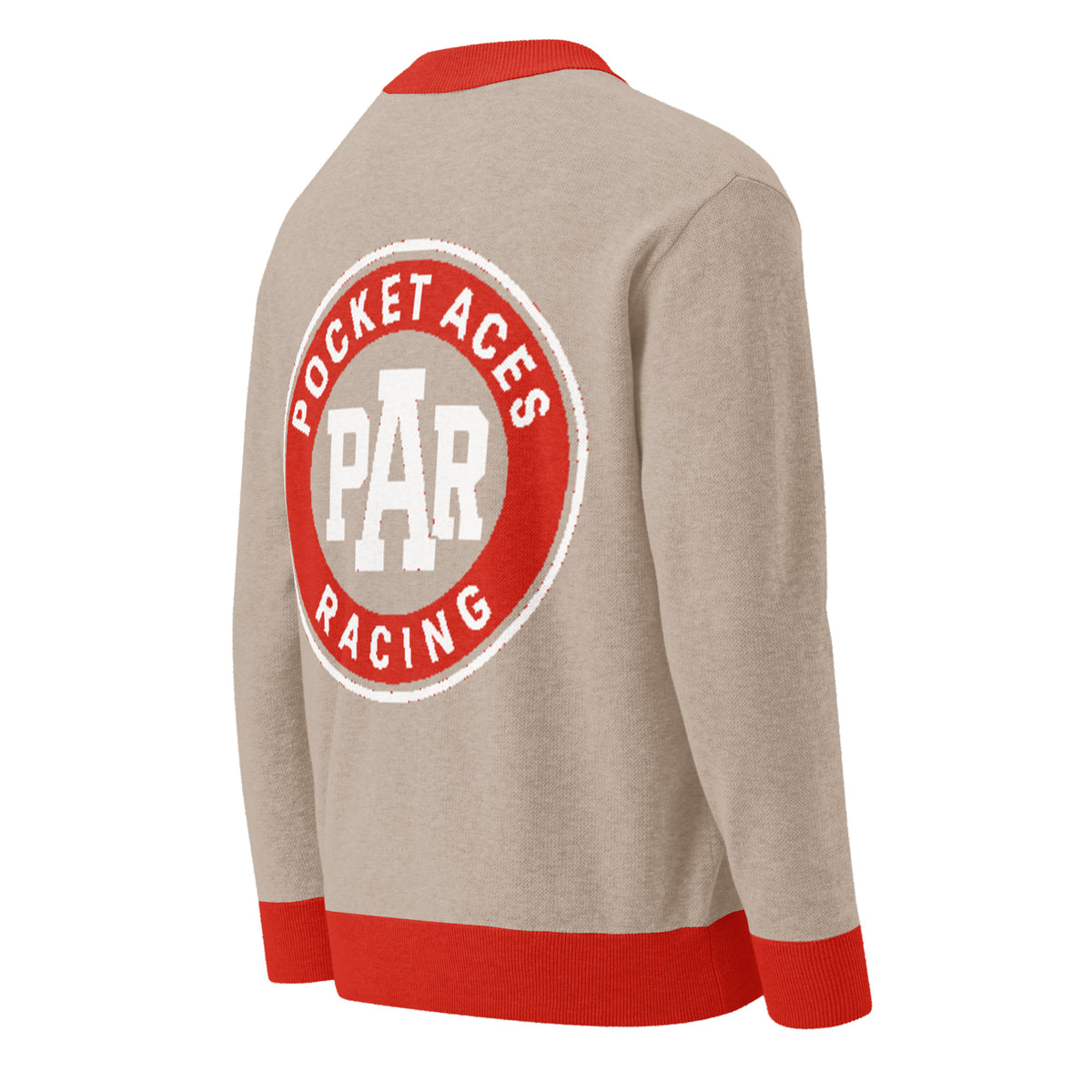 Slab Merch Knitted cardigan - Coco, Photo Finish (left chest) + Infield Slab (bac ...