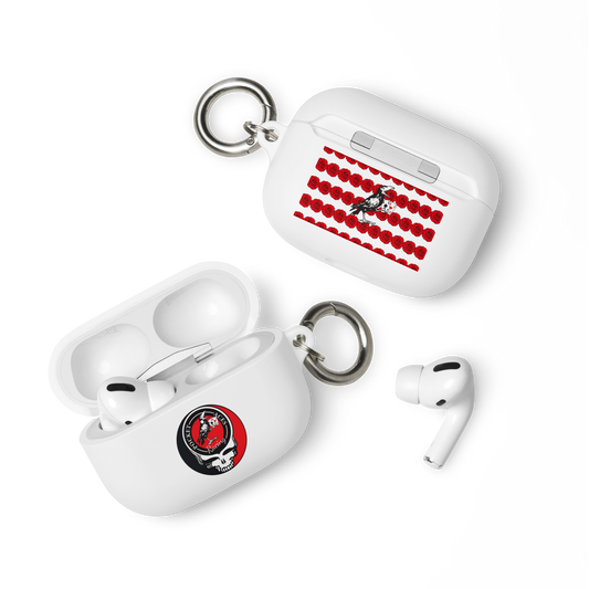 Rubber Case for AirPods® - Ace Your Face (Rook Stealie) + Rook Crow over Roses