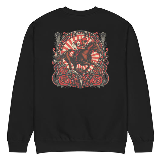 Unisex premium crew neck sweatshirt - Rock 'N' Roses (back print)