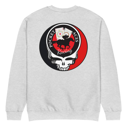 Unisex premium crew neck sweatshirt - Ace Your Face (classic logo)